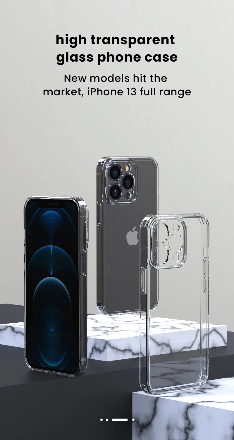 iphone 11 Pro Max leather case Tempered Glass Clear Phone Case For iPhone 13 11 12 Pro Max XS Max X XR XS 13Pro 11 Transparent Hard PC Lens Protection Cover iphone 11 Pro Max  silicone case