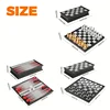 Mini Magnetic Chess Board Games, Small Portable Folding Chess  Classic Backgammon Checkers Travel Set Toys for Kids Adult Gift 6