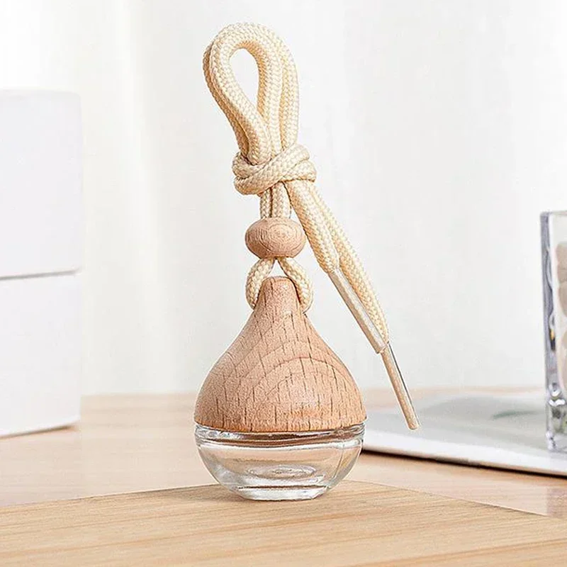 Flacon Diffuseur Vide Pour Voiture - Pendentif En Verre Goutte D'eau - Désodorisant Décoratif Intérieur Auto - 9