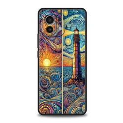 Elegant Sun and Moon Glass Pattern Phone Case - Soft TPU Cover - Mi 11 Lite 5G (A1)