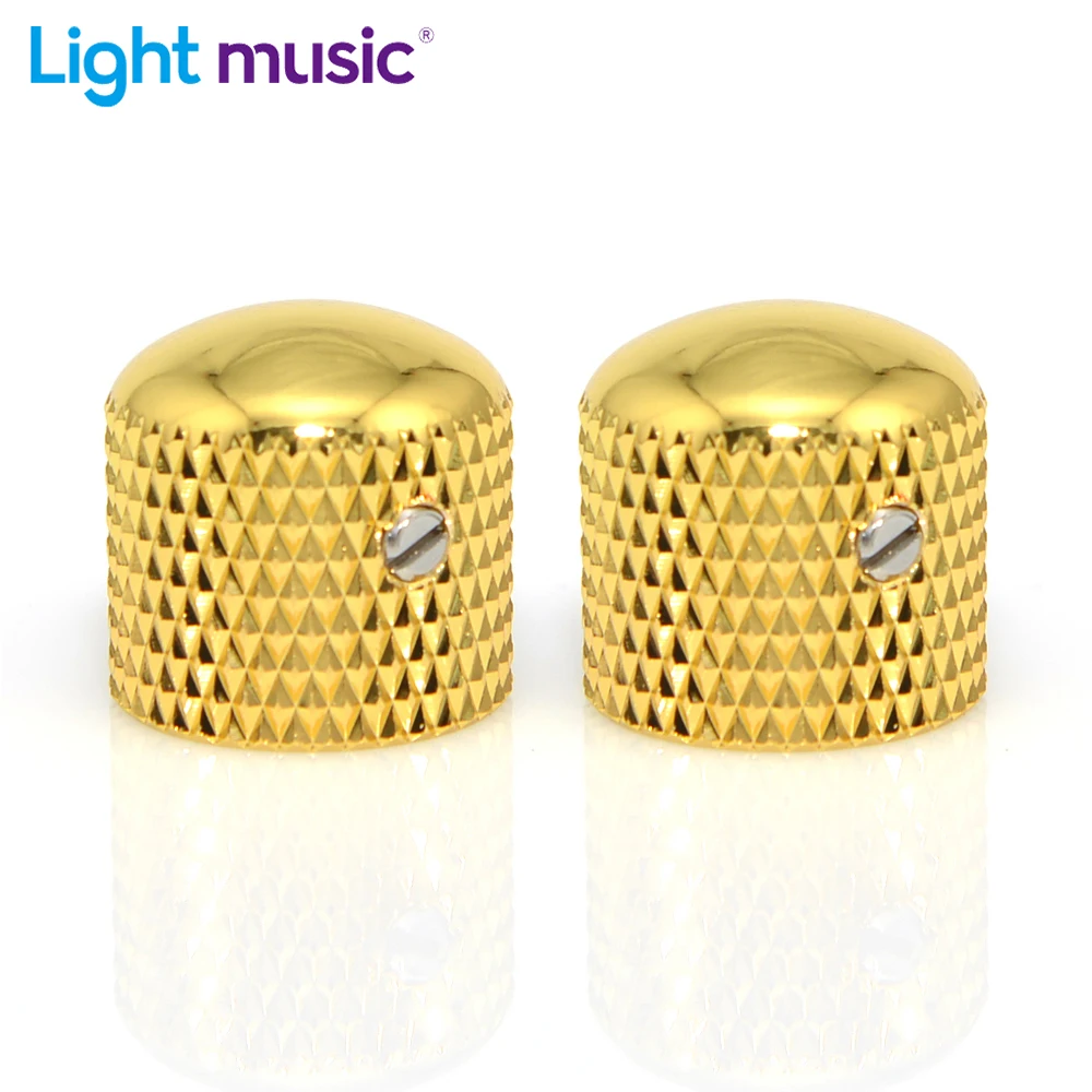 4PcsBrassDomeMetalKnobforElectricGuitarBassTonevolumeControl