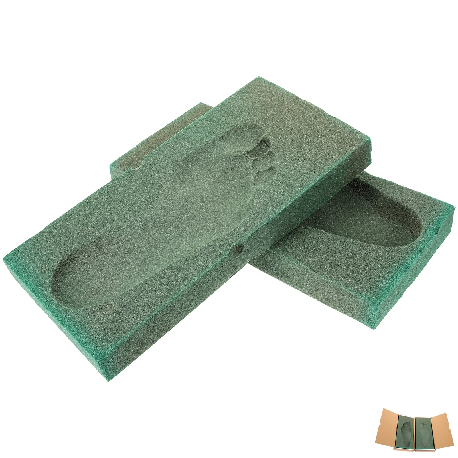 Multi-Functional Footprint Mold Box Box Footprint Shape Molding Box For Customizing Insoles Foot Orthotic 6 pieces resin coaster mold large silicone geode mold irregular wave shape mold diy epoxy tray mold coaster casting mold