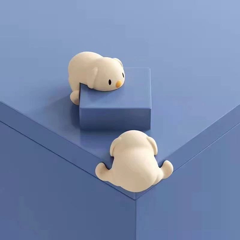 1PC Baby Safety Silicone Protector Puppy Table Corner Protector Safe Soft Cabinet Edge Cover For Furniture For Baby Kid Security