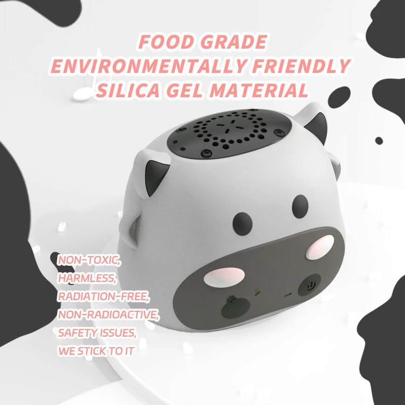 Cute Cartoon Kids Bluetooth Speaker Mini Cow TWS Connection Bluetooth Soundbar Loudspeaker Wireless TF Card MP3 Music Player