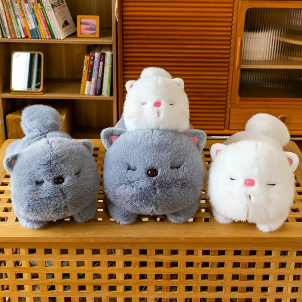 

Кукла в виде кошки, милая имитация кошки, плюшевая кукла, мягкая игрушка для младенцев, подарок на день рождения для сна, милый кот, плюшевая игрушка