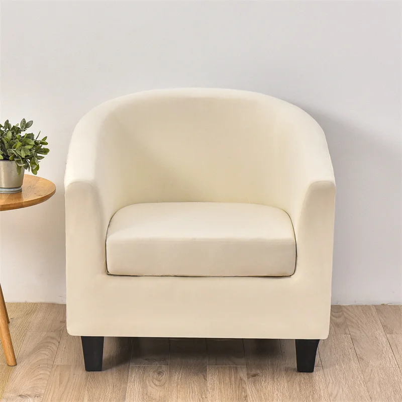 1PC Elastic Tub Chair Cover Stretch Armchair Cover Club Sofa Slipcover for Living Room Couch Covers with Seat Cushion Covers 6