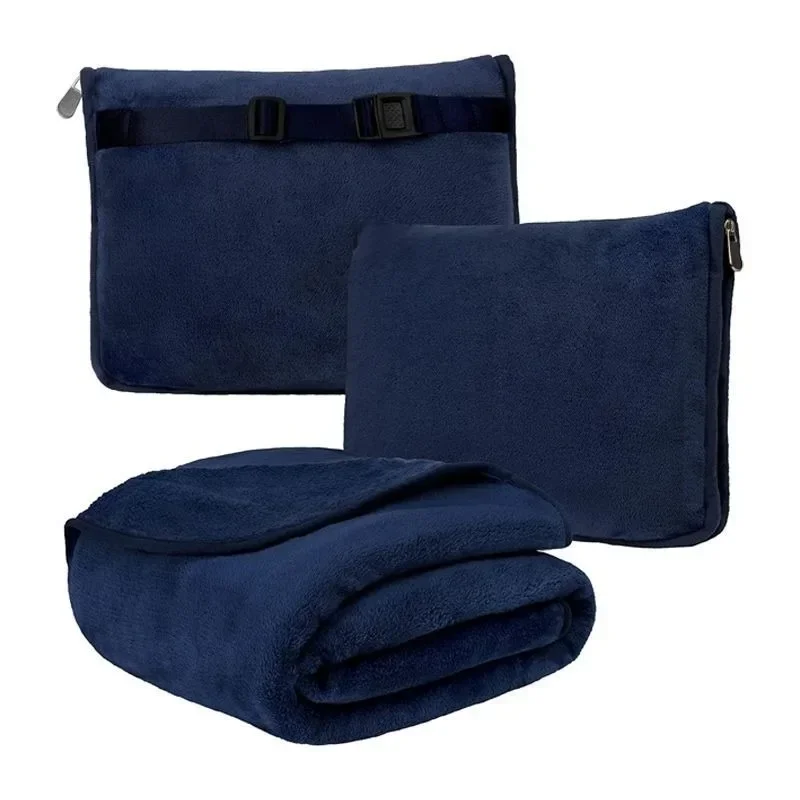 Travel Blanket Cuddle Pillow  2 in 1 Travel Pillow and Blanket Set for Airplanes Fluffy Plush Soft Comfy Thick Lightweight 5