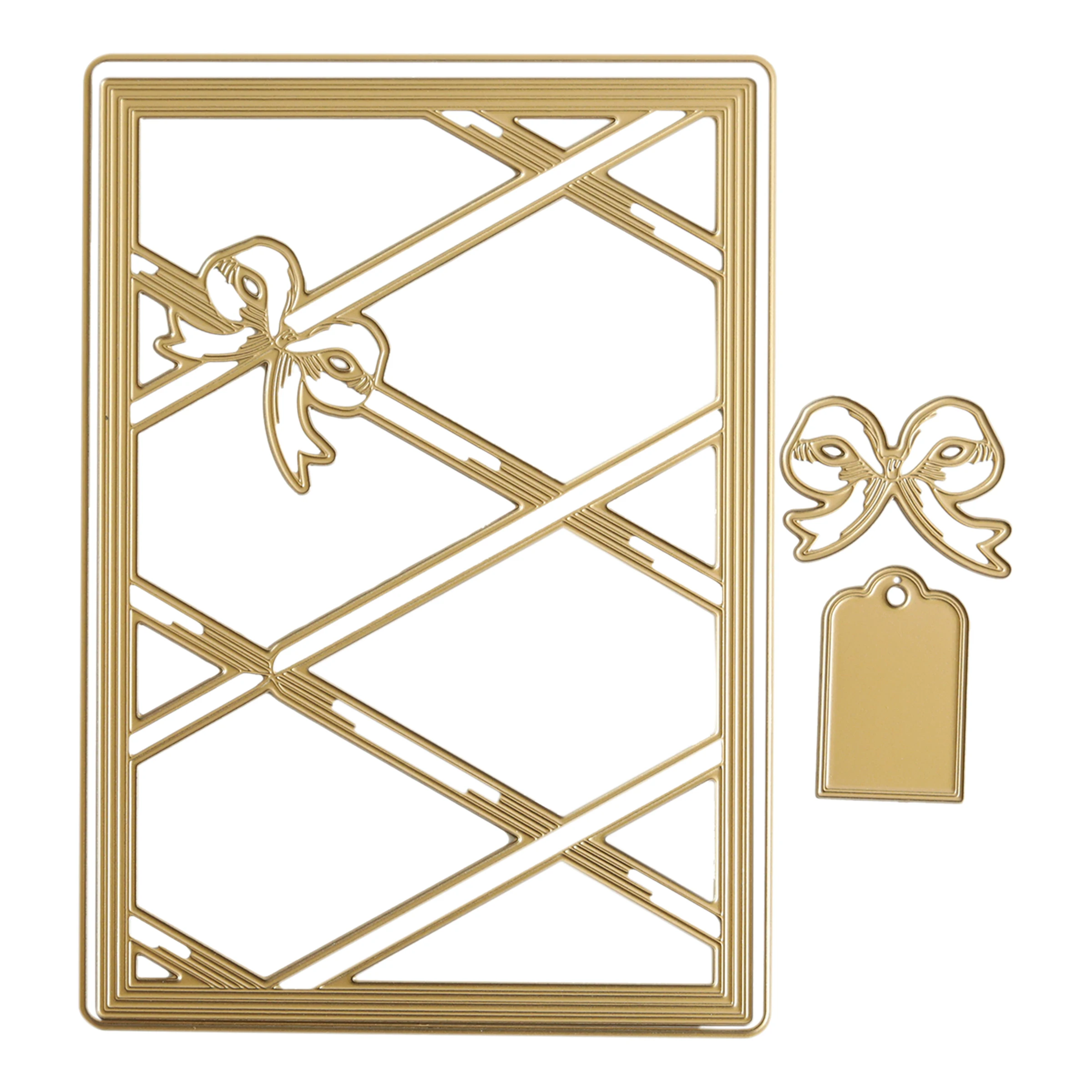 YINISE Square Puzzle Fustelle In Metallo Per Scrapbooking Stencil Album - Foto 2