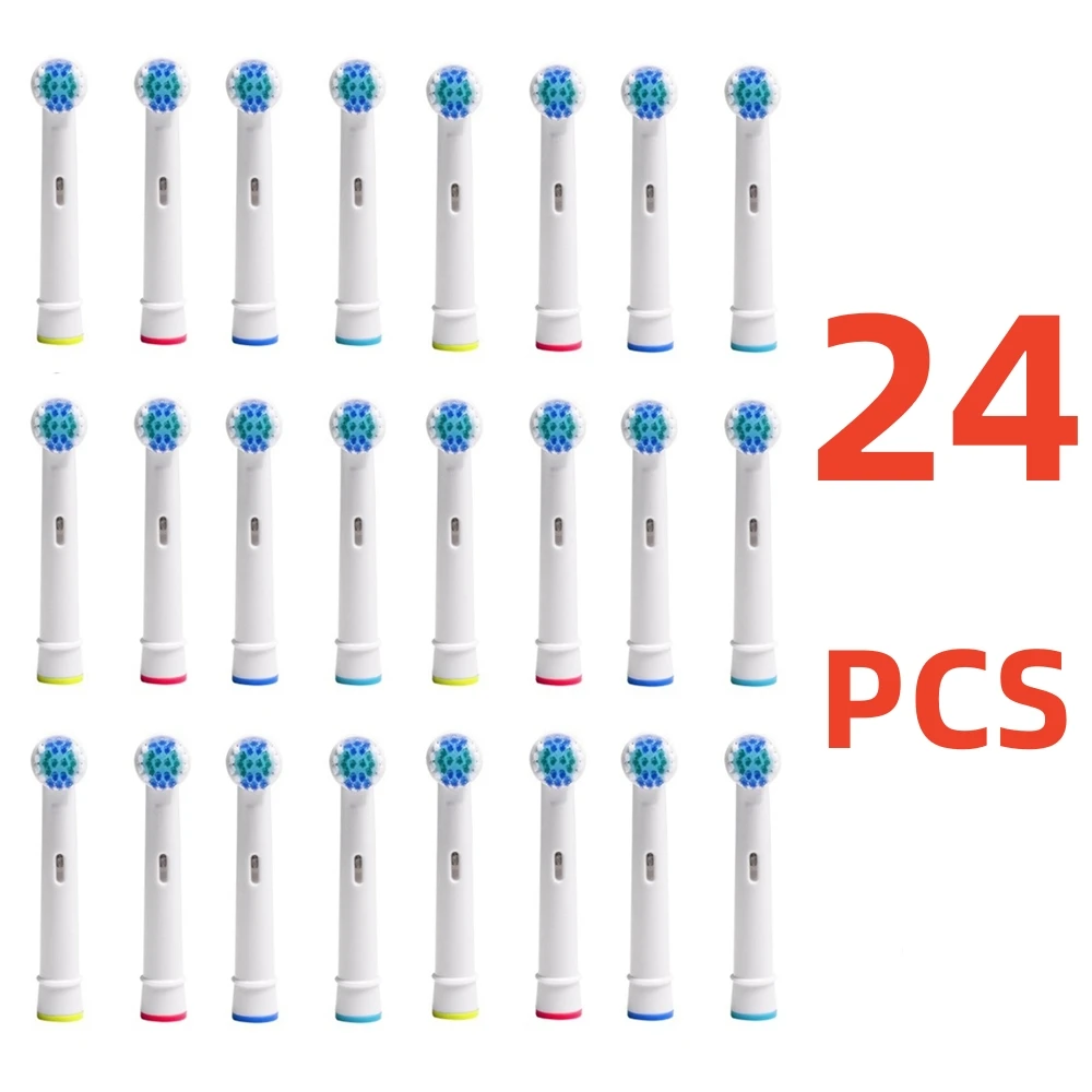 Testine Di Ricambio Da 24 Pezzi Per Testine Per Spazzolino Orale-B Advance Power/Pro Health Testine Per Spazzolino Elettrico