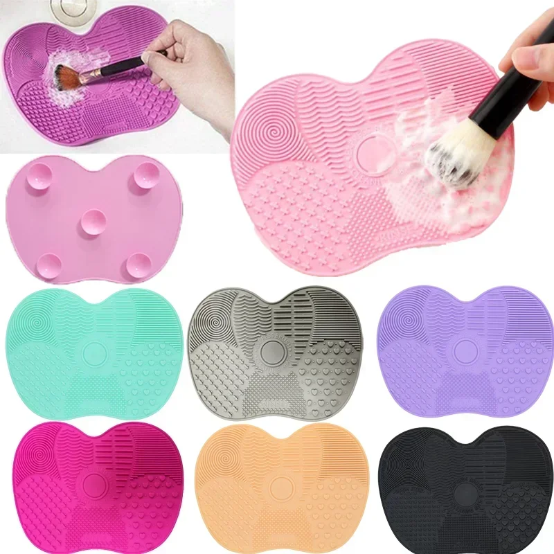 Brush Cleaning Mat ,Silicone Makeup Cleaning Brush Scrubber Mat