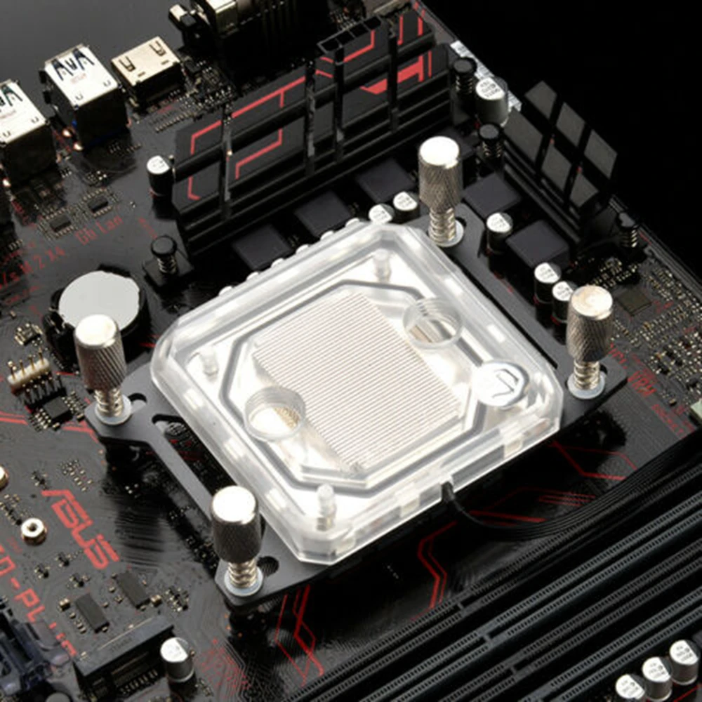 Blocco Di Raffreddamento Ad Acqua Cpu Con Luce Rgb Computer Amd Am4 Ryzen Socket 3 5 7 9 Usa