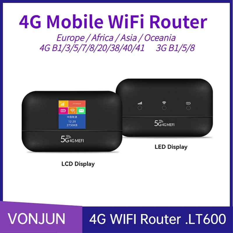 Lt600 Lte Hotspot Portatile Mobile Mifi 4G Sim Card Router Wireless Batteria 3000Mah