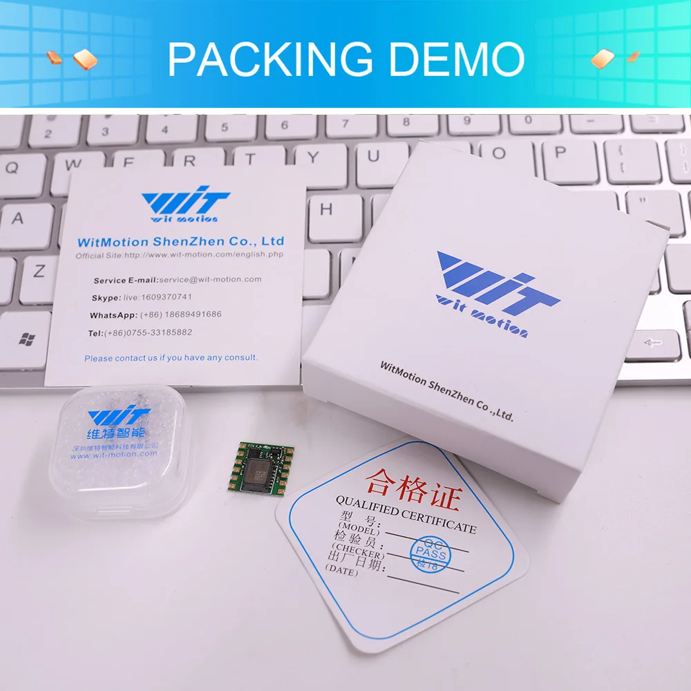 WitMotion HWT31 High-Precision 2 Axis Sensor Digital Tilt Angle (Roll Pitch) + 3 Axis Accelerometer SCA3300 on PC/Android/MCU
