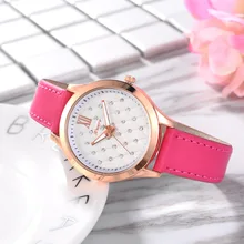 

New style rhombus dot diamond non-scale ladies belt watch Fashion trend quartz watch