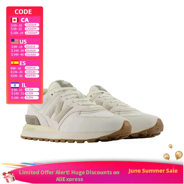 New Balance 574 Legacy : Chaussures décontractées basses polyvalentes, confortables et durables pour hommes et femmes – Beige U574LGWO 1