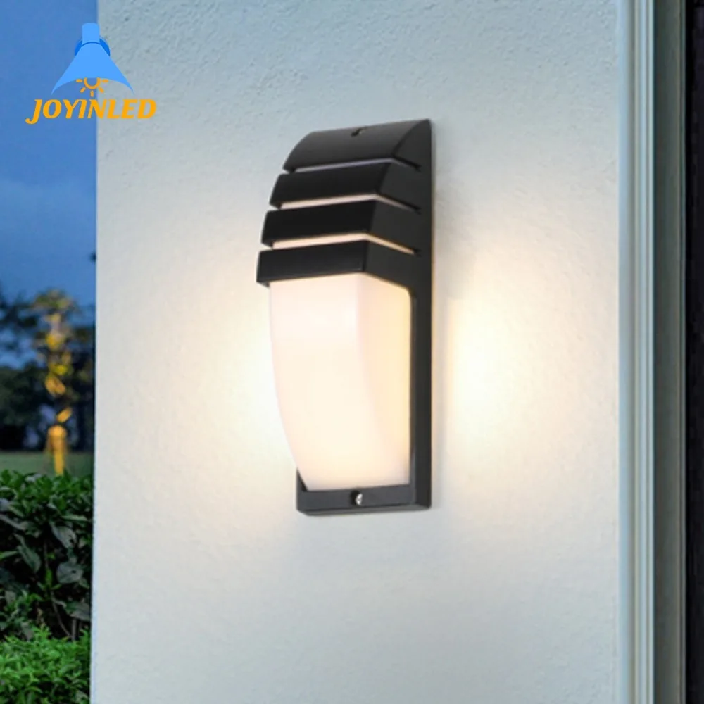 

Waterproof LED Wall Light Black Outdoor Lighting Garden Balcony Terrace Aisle Patio Exterior Wall Lamp