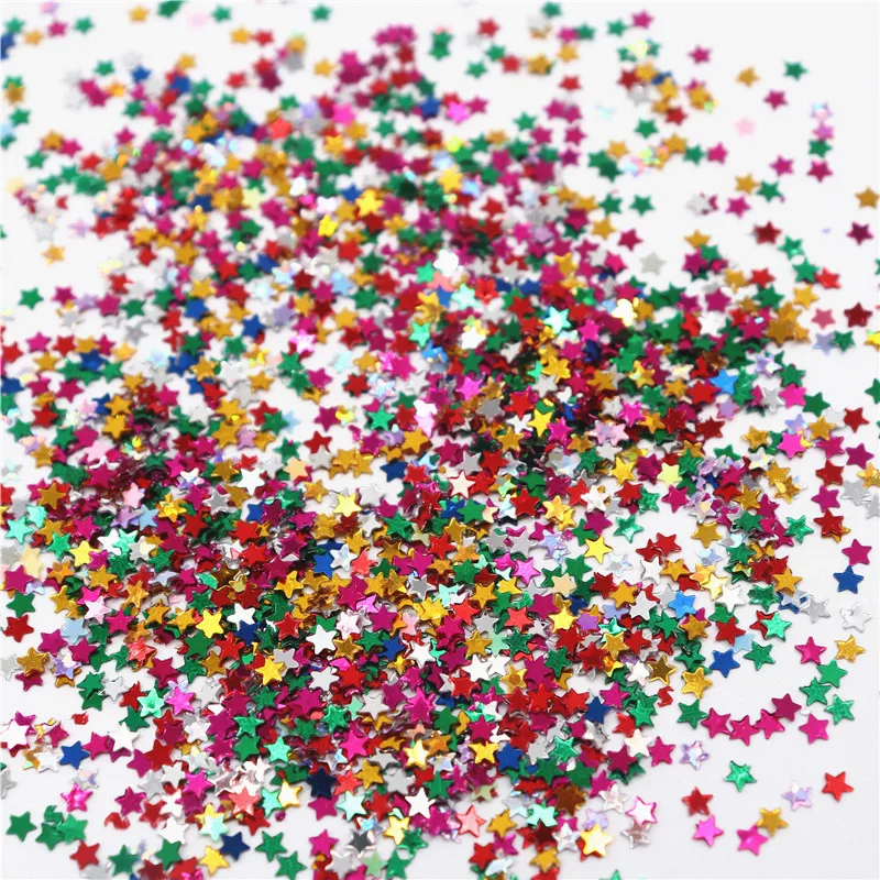 Sequins PVC Cross Star Loose Sequin Sewing Wedding Craft Accessories Lentejuelas  Para Coser Nail Art Beauty