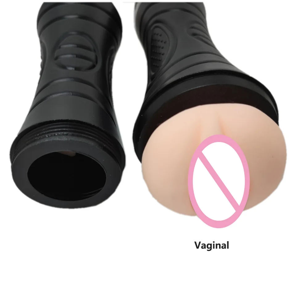 VAC-U-Lock Sex Machine Attachment Vaginal Cup Sex Toy for Men Black Masturbation Cup for Male Massage Tool Products
