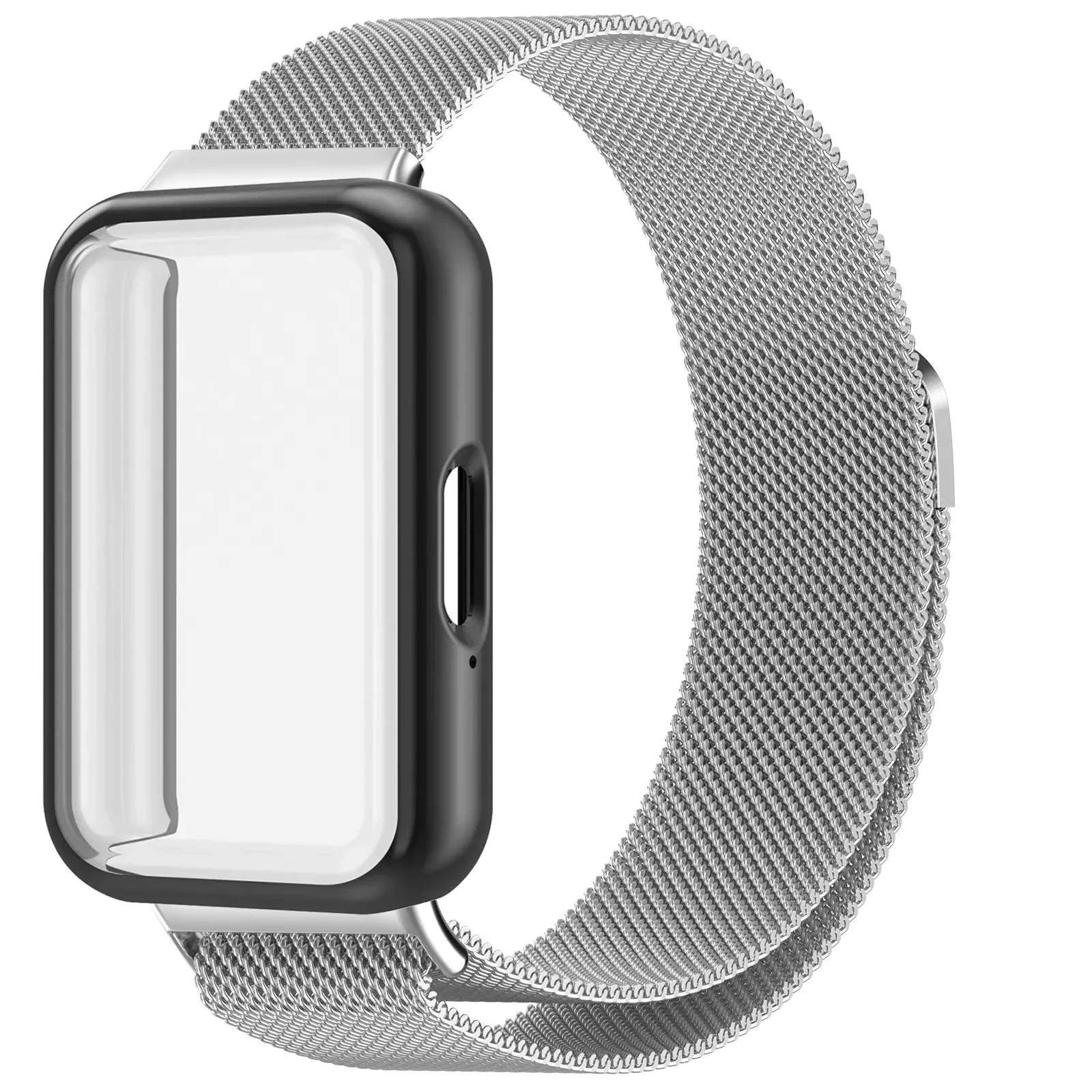 Milanese Loop Strap with Magnetic Wristband and Screen Protector Cover