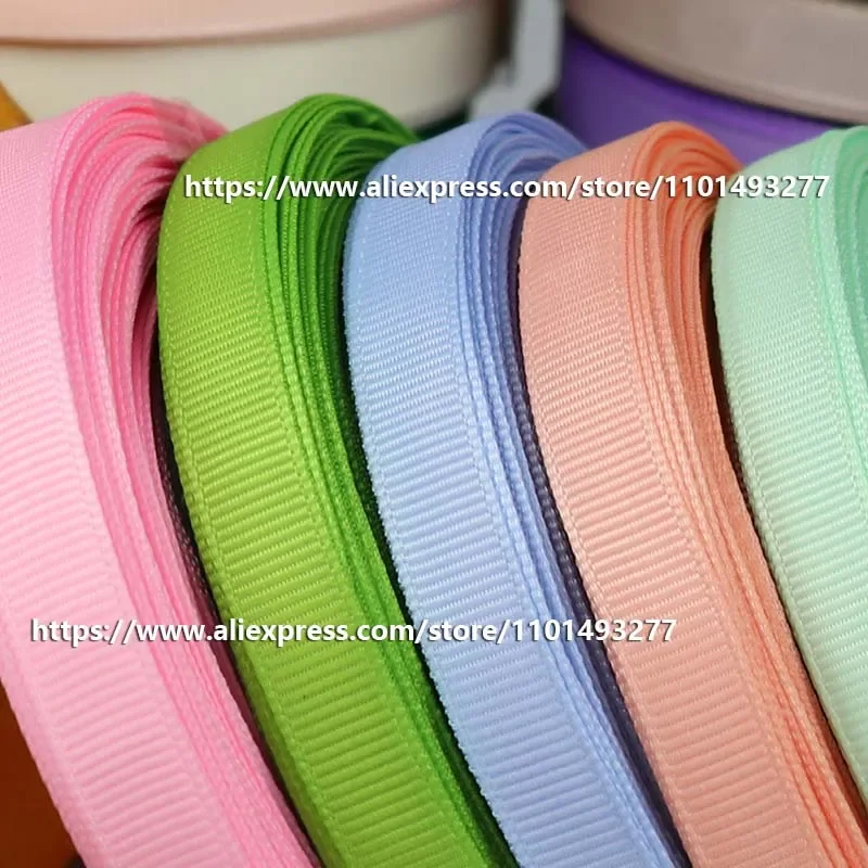 20 Yards/roll Grosgrain Ribbon For Gift Packing Wedding Christmas Decoration Handmade DIY Bows 10mm/15mm/25mm/38mm/50mm ribbon decoration ribbon supplies wrapping ribbon grosgrain ribbon christmas ribbon