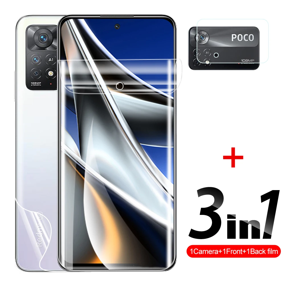 

Защитная пленка 3 в 1 для Xiaomi Mi Poco X4Pro M4Pro X4 M4 Pro