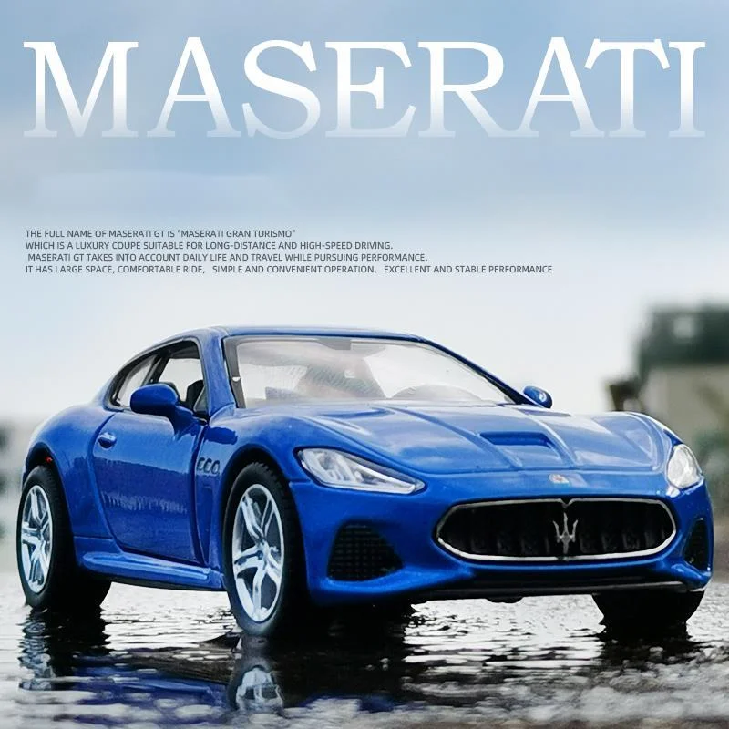 

Модель автомобиля Makeda в масштабе 1:32 Maserati Gt Mc из сплава, литая модель автомобиля, коллекционная игрушка для мальчика, рождественские подарки