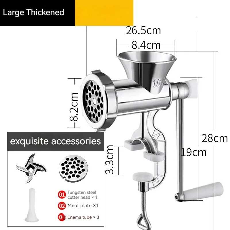 Meat Grinder Household Hand-cranked Sausage Filling Steamed Buns Dumplings Stuffing Pepper Grinder