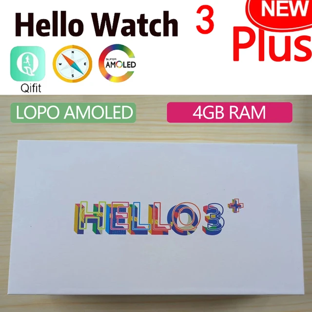 Hello Watch 3 Plus Smart Watch 2.04Inch 4GB ROM AMOLED Men Smartwatch  Wireless Charging Bluetooth Call Local Music Photo Album - AliExpress