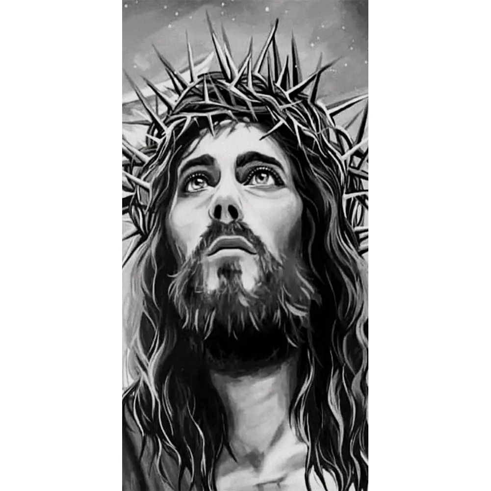 Diamond Painting Kits for Adults Beginner Kids, 5D Full Drill Religious Diamond Paintings Christianity Mosaic Painting DIY Wall Decor, 12 inchx16 inch