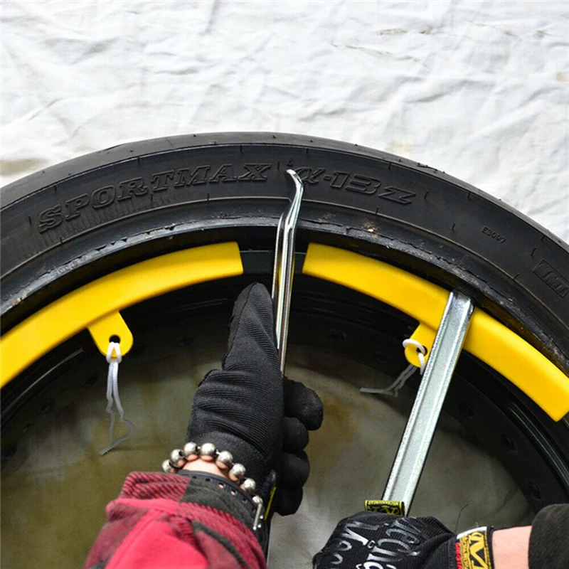 Tire Repair Kit 30cm Motorcycle Cycling Steel Spoon Tire Iron Rim Opener Lever Changer For Bicycle Car Repairing