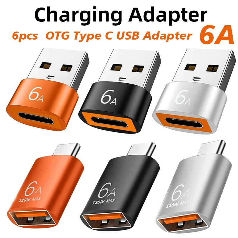 รูปสินค้า อะแดปเตอร์ USB Type-C 6A แปลง USB 3.0 สำหรับมือถือและโน้ตบุ๊ก