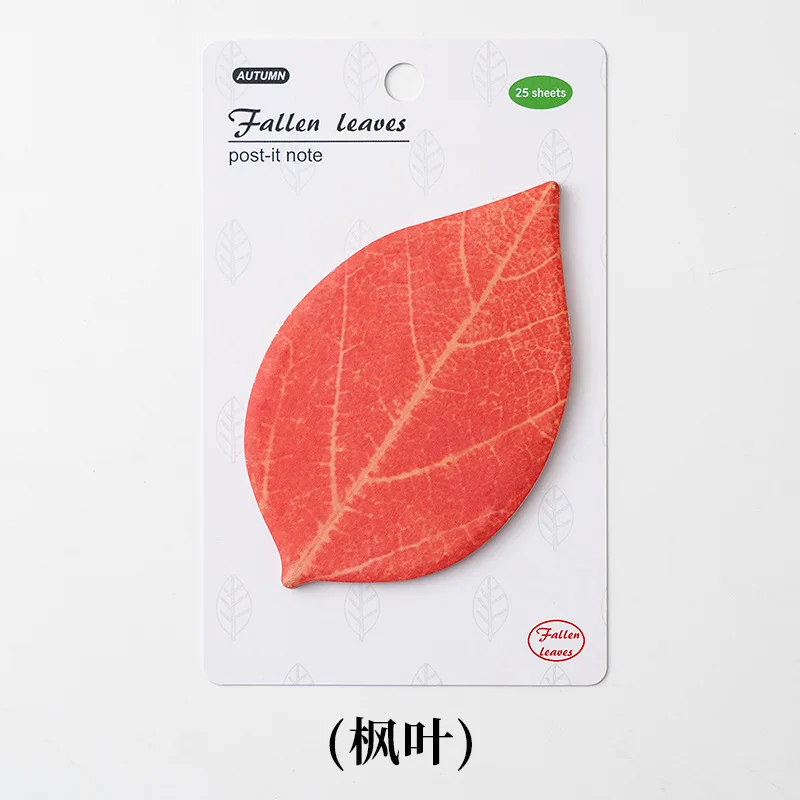 Leaf-Shaped Sticky Notes | Versatile Adhesive Notepads