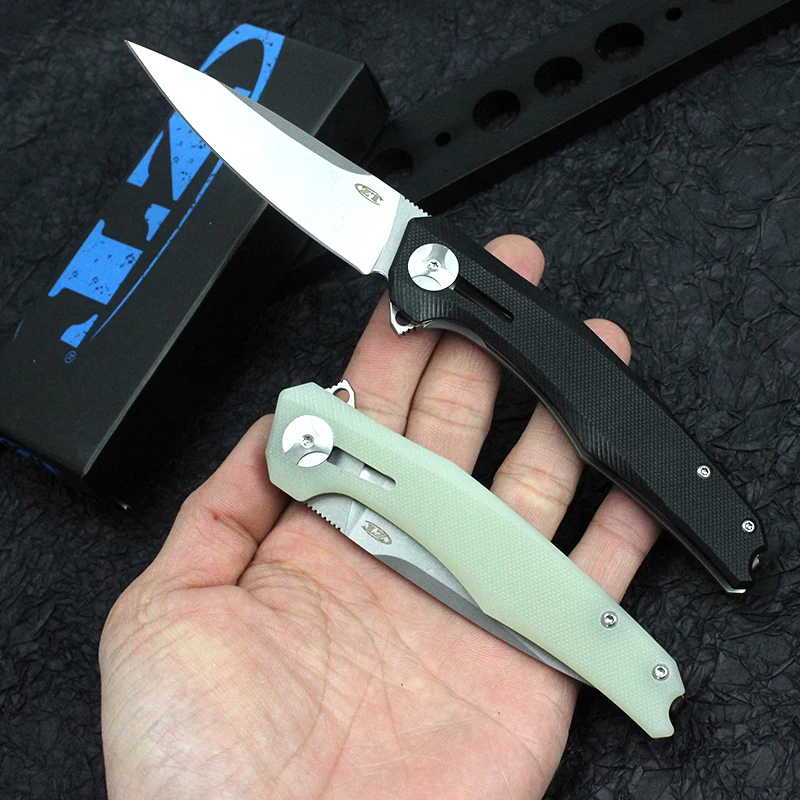 

Нож ZT0707 из нержавеющей стали с нулевой устойчивостью, складной карманный уличный Клинок с рукояткой G10 для походов и рыбалки, подарок