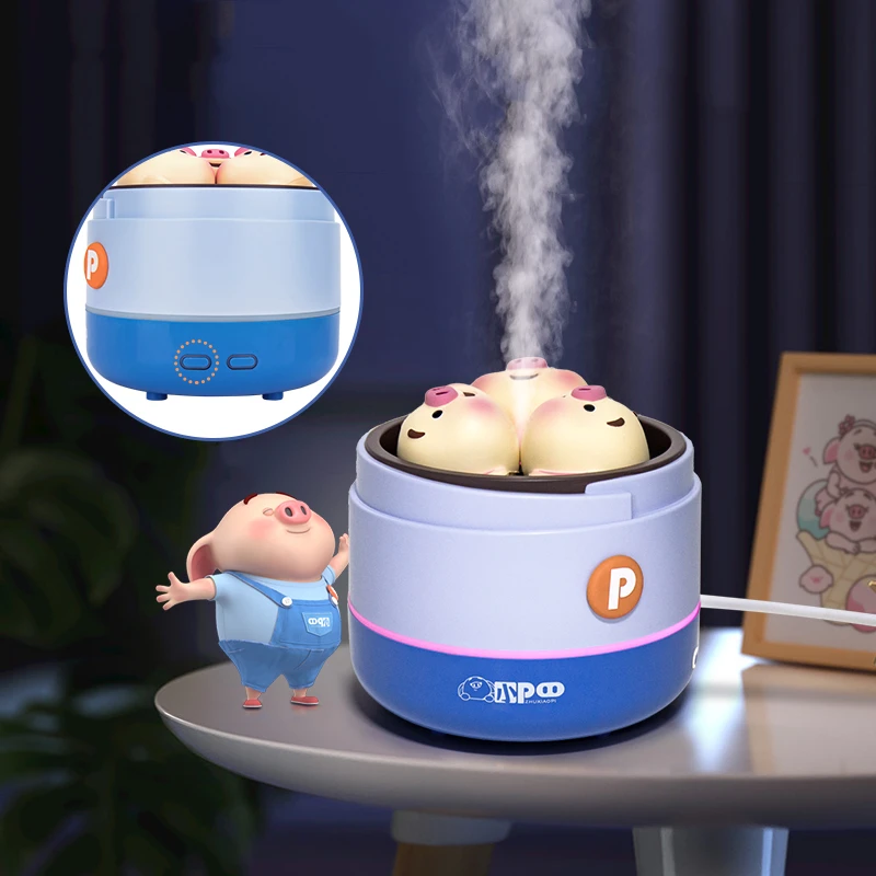 INXDOLHOM Air Cool Mist Humidifier Stress Relief with 3PCS Cute figures-300ml USB Personal Desktop Humidifier king ghidorah toy