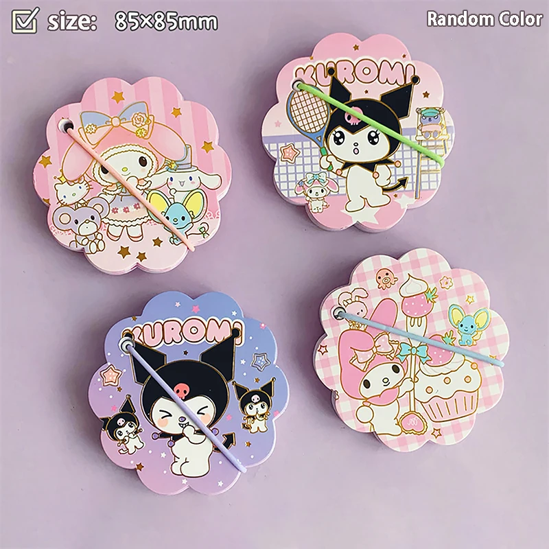 

Мини-блокнот Sanrio Kuromi Melody, милый мультяшный портативный блокнот, блокнот, ручная роспись, оптовая продажа