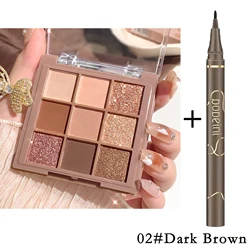 Luxurious Multi - Color Eyeshadow Palette - Velvet Matte & Shimmer, Long - Lasting Waterproof in Berry, Brown & Nude Tones (Combination 02)