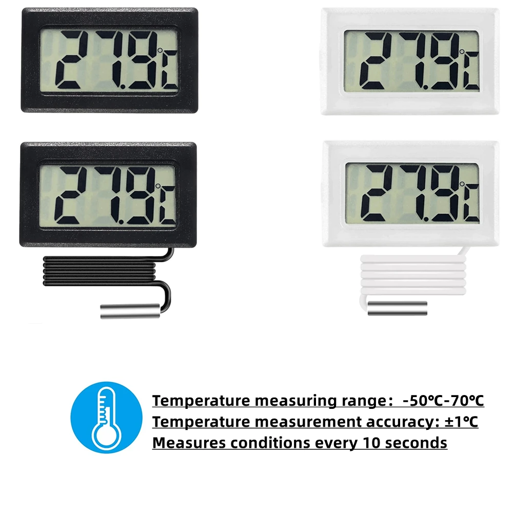 Small Hygrometer Thermometer Humidity Meter Digital Monitor Sensor Indoor with LCD Display Ecoey GS240