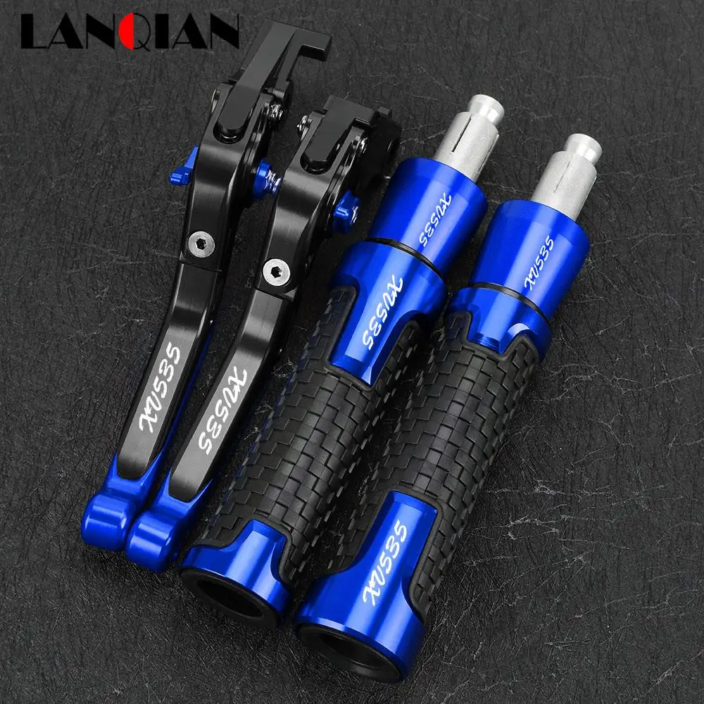 

Motorcycle For Yamaha XV 535 XV535 VIRAGO 1987-2000 Extendable Brake Clutch Levers Handlebar Handle Grips End Slider Accessories