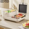 EDTID 3 in 1 Household Breakfast Machine Toaster Baking Machine Sandwich Omelette Fry Pan Electric  Hot Pot Boiler Food Steamer 2