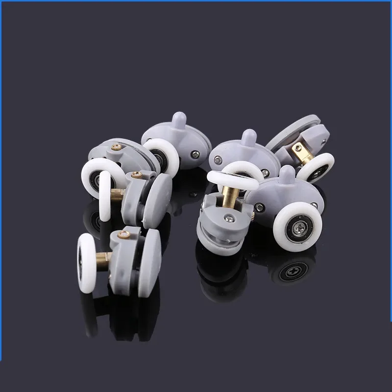 Oval ABS Nylon Single Pop Up Pulley Runner Wheel Shower Cabin Sliding Glass Door Rollers 4pcs-8pcs/set