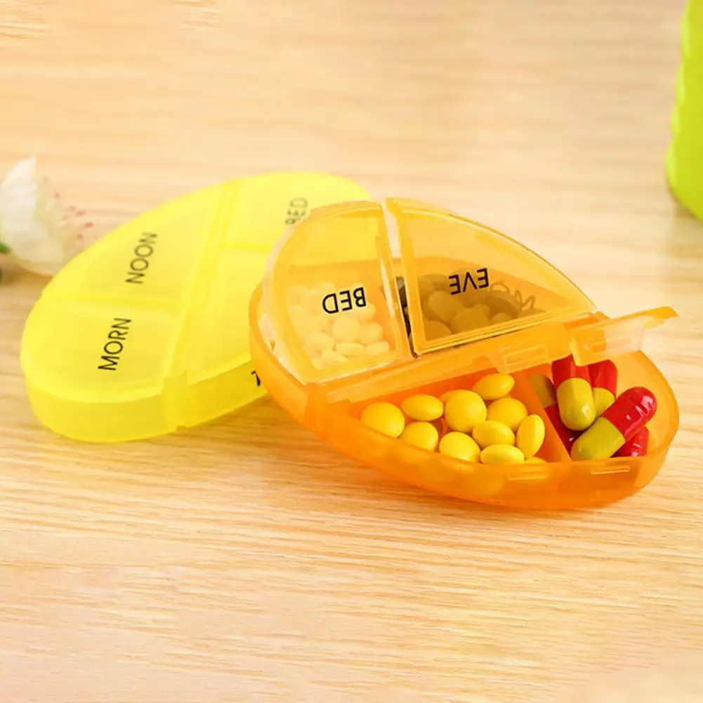 Practical Pill Holder Colorful Lightweight Pill Container Out Travel 7 Days Storage Box Tablet Case