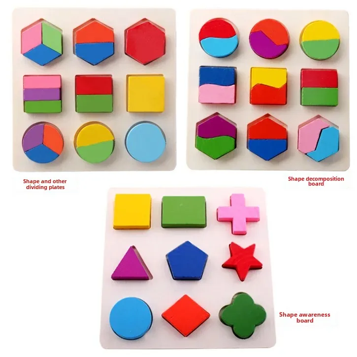 Educational Wooden Toy Children's Rainbow Tower Music Box Shape Block Matching Board Four Set Column Toy for Early Learning