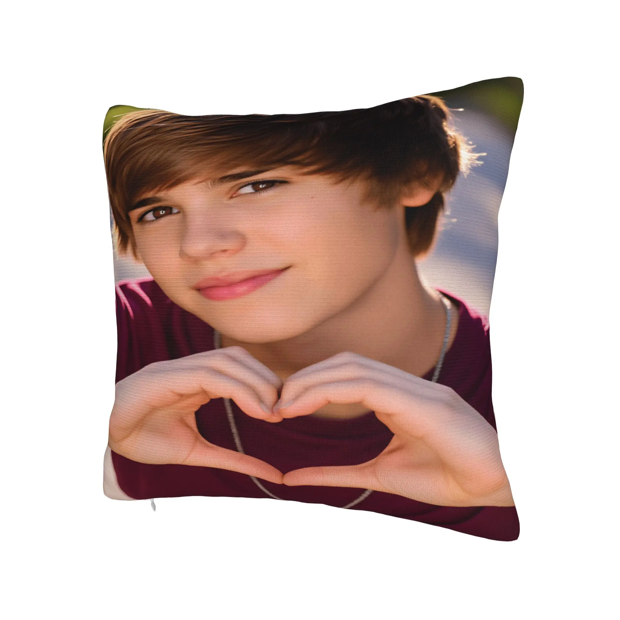 J-JustinS B-Bieber 베개 케이스 레트로 트렌디 베개 커버 디자인 베개 커버 사무실 자동차 홈 장