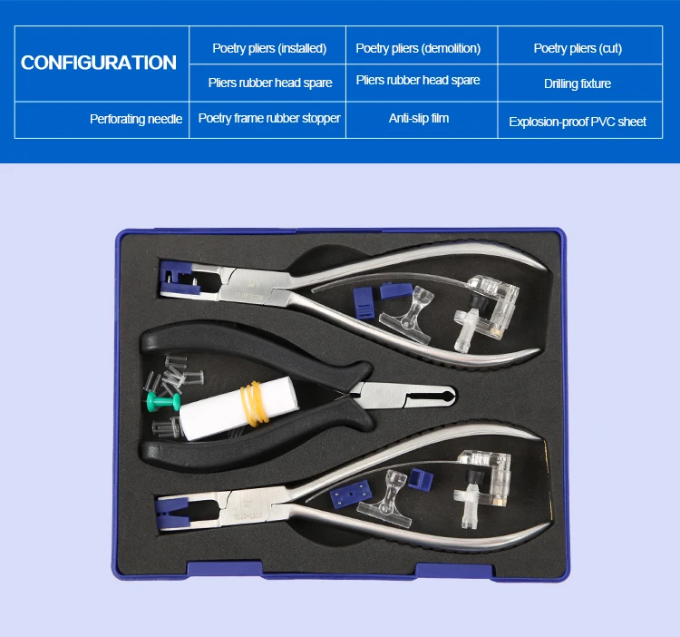 Eyeglasses Repair Maintenance Pliers Set Silhouette Plier Tool Kit Optical Shop Optical Tools Rimless Disassembly