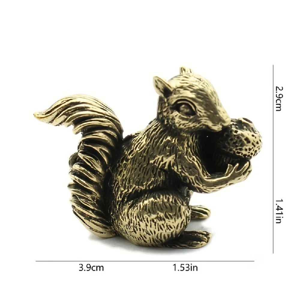 Antique Copper Squirrel Incense Holder 3