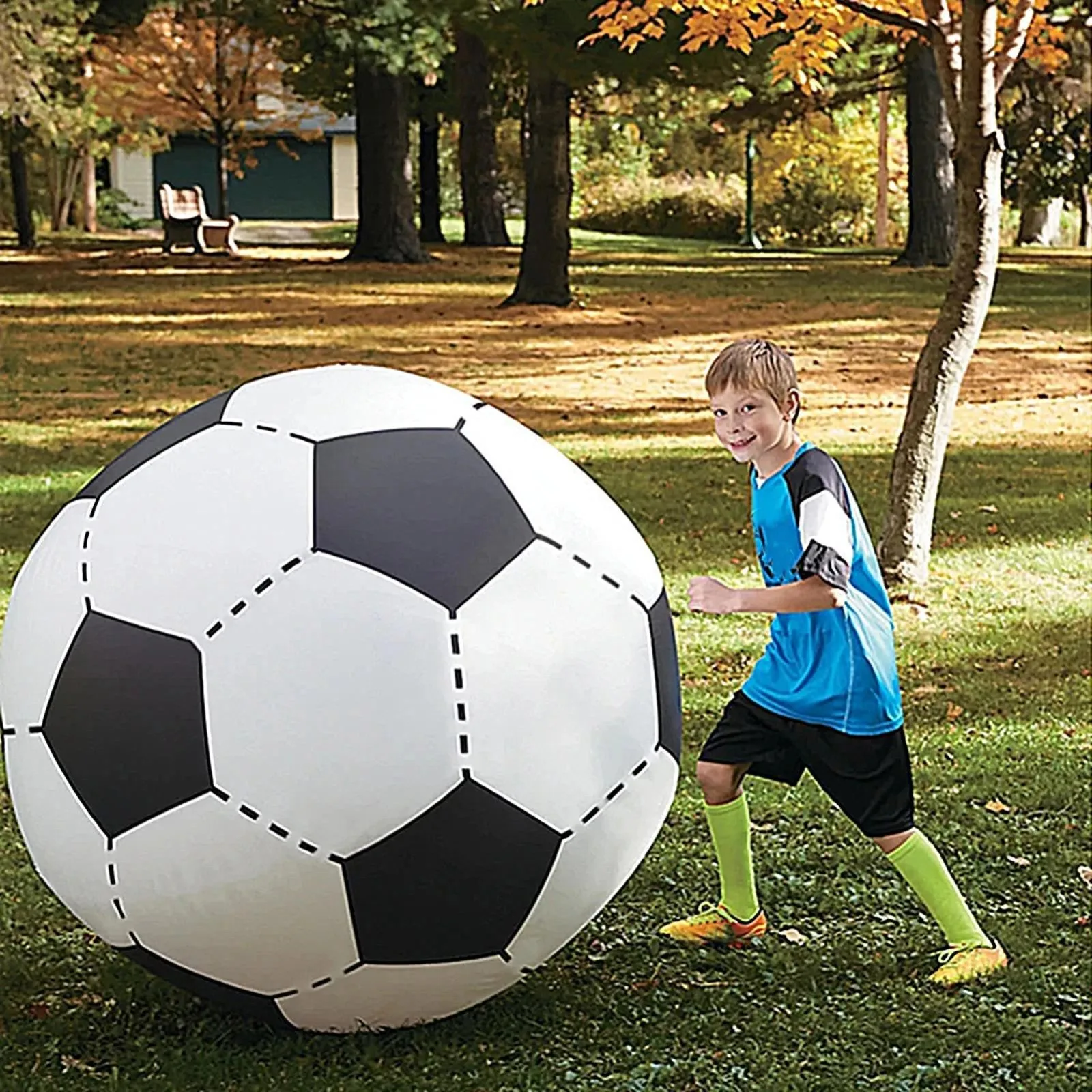 Inflatable Ball Toy 60/80/100cm thickened PVC inflatable beach ball pool party ball