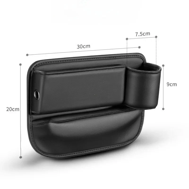 Organizer Per Sedili Auto – Fessura Universale In PU – 1 Paio, Colore Marrone – Porta Oggetti Per Auto, Impedisce Caduta Cellulari