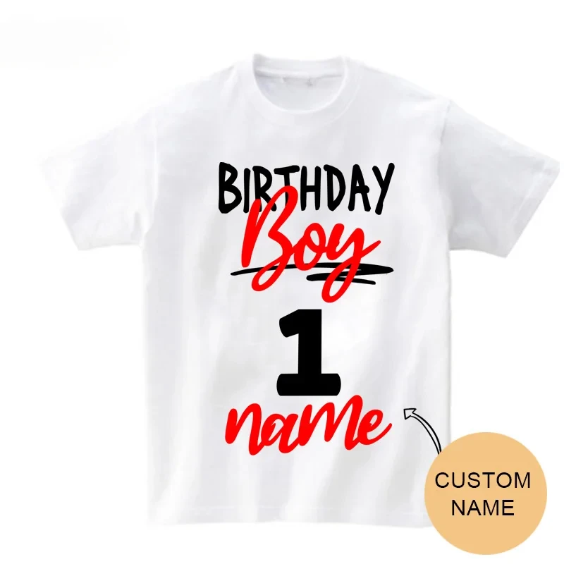 Papa Mama Family Matching Outfits Red Boy Kids T-shirt Baby Boy Short Sleeve Suit Family Look Father Son shirt Birthday Day Gift