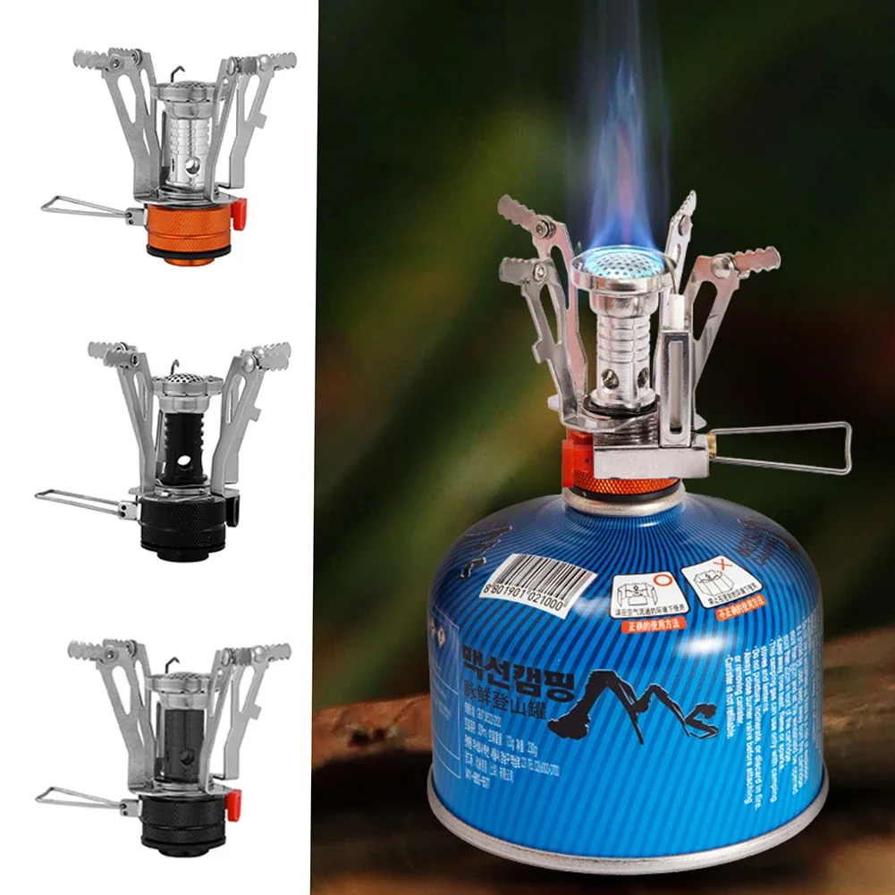 Portable Camping One-piece Gas Stove Heater Tourist Burner Foldable Outdoor Picnic Kitchen Equipment Supplies Survival Furnace