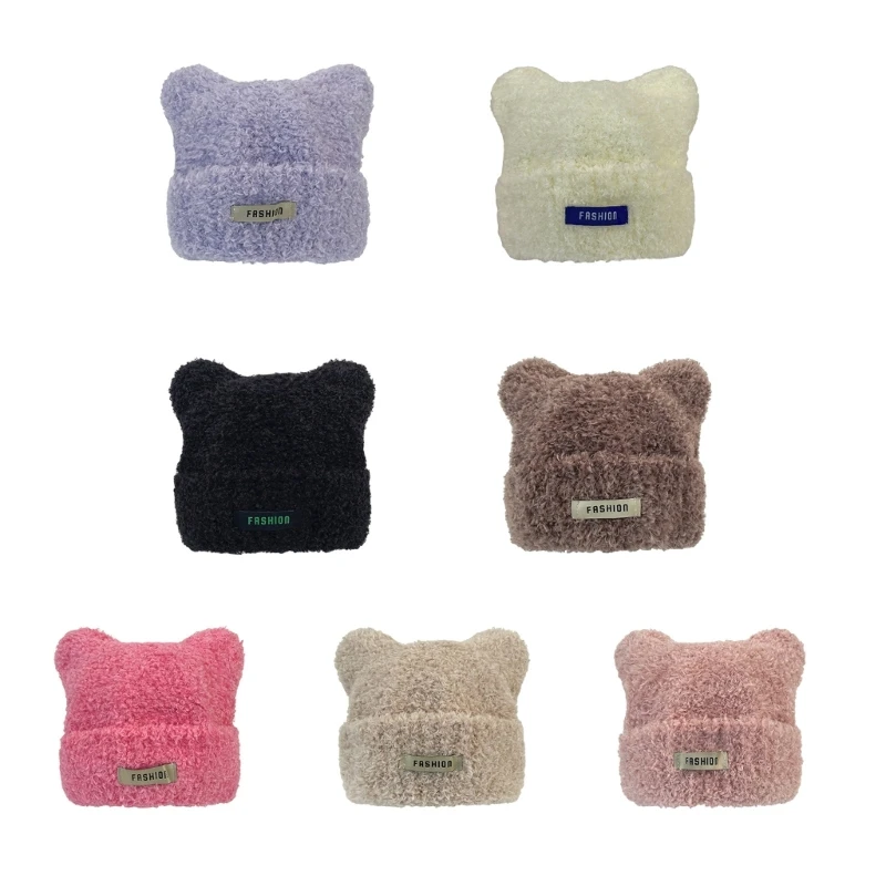

Winter Adult Knitted Hat Keep Warm Hat Cold Weather Windproof Hat for Cycling